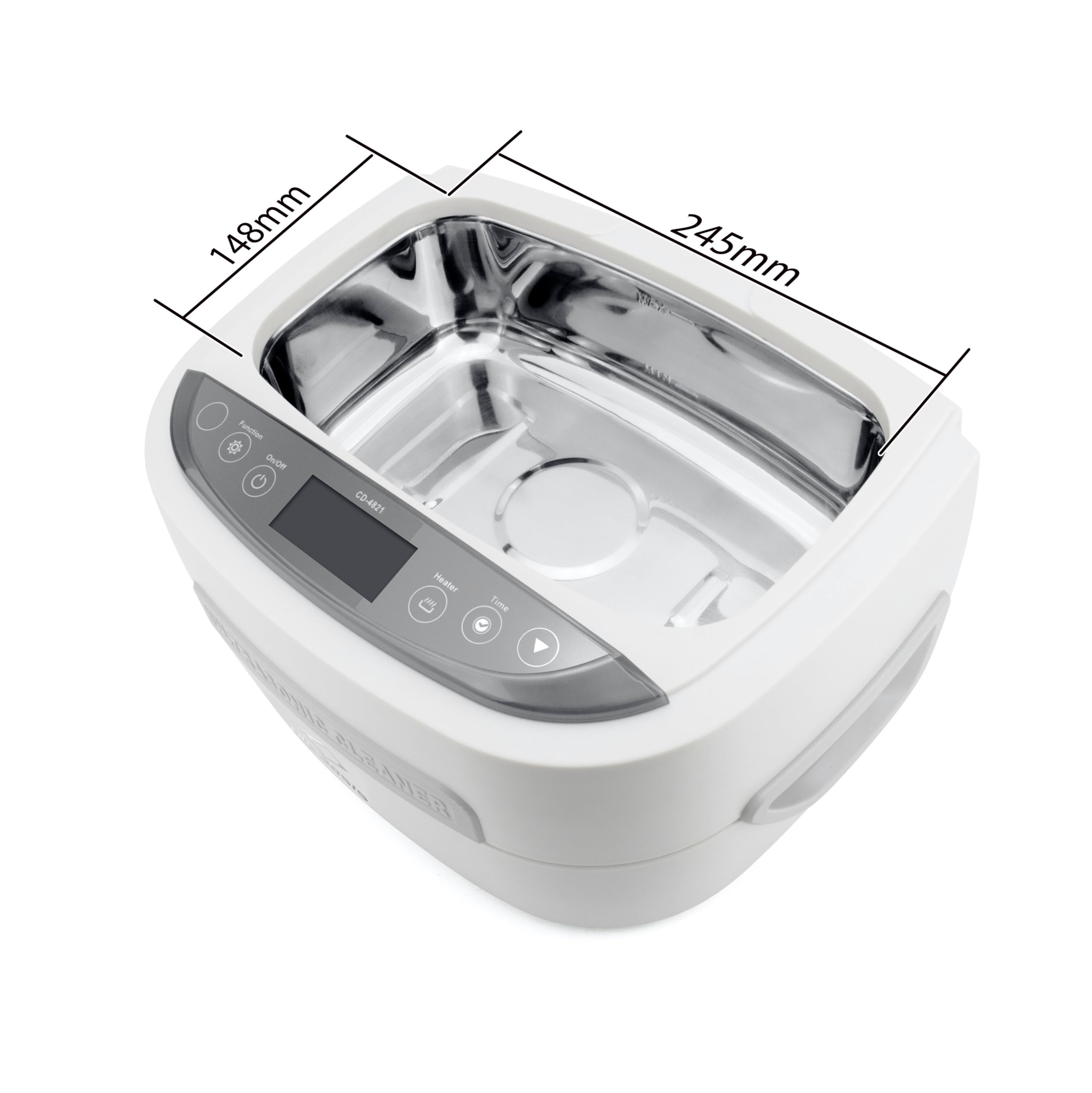 LifeBasis 2.5L Ultraschallreinigungsgerät mit Heitzung 1-30Min Timer 35kHz | Ultraschallreiniger 170W Degas Funktion Ultraschallbad für Autoteile Chirurgische Instrument Industriezubehör Werkzeugteile