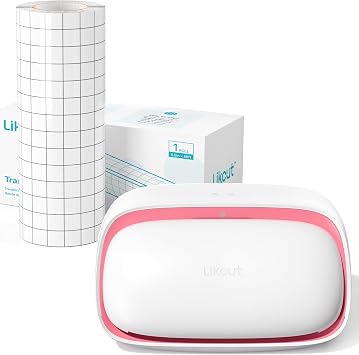 Likcut Glee S501 Vinyl Cutting Machine, Likcut Clear Vinyl Transfer Paper Tape Roll 5.5in x 50ft