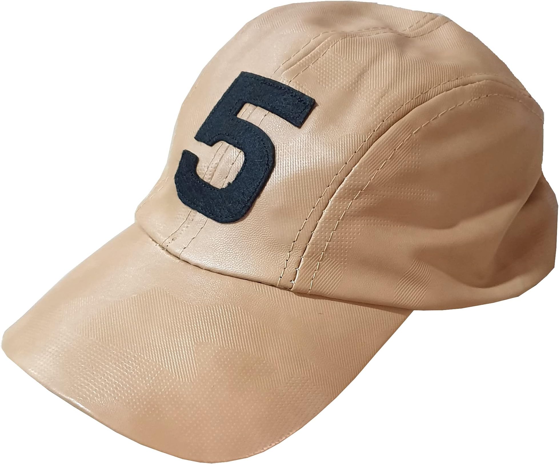 EpraiserUnisex Funky Solid Letter Design Leather Looks Rainy/Monsoon/Trekking Baseball Fashion Cap