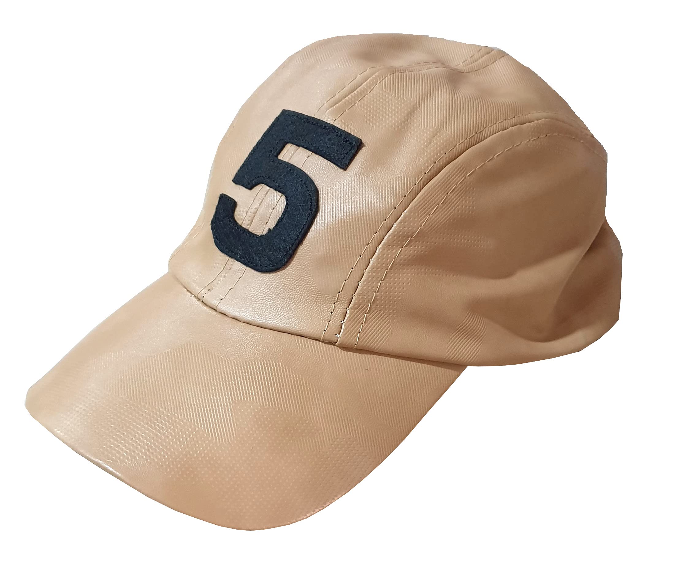 EpraiserUnisex Funky Solid Letter Design Leather Looks Rainy/Monsoon/Trekking Baseball Fashion Cap