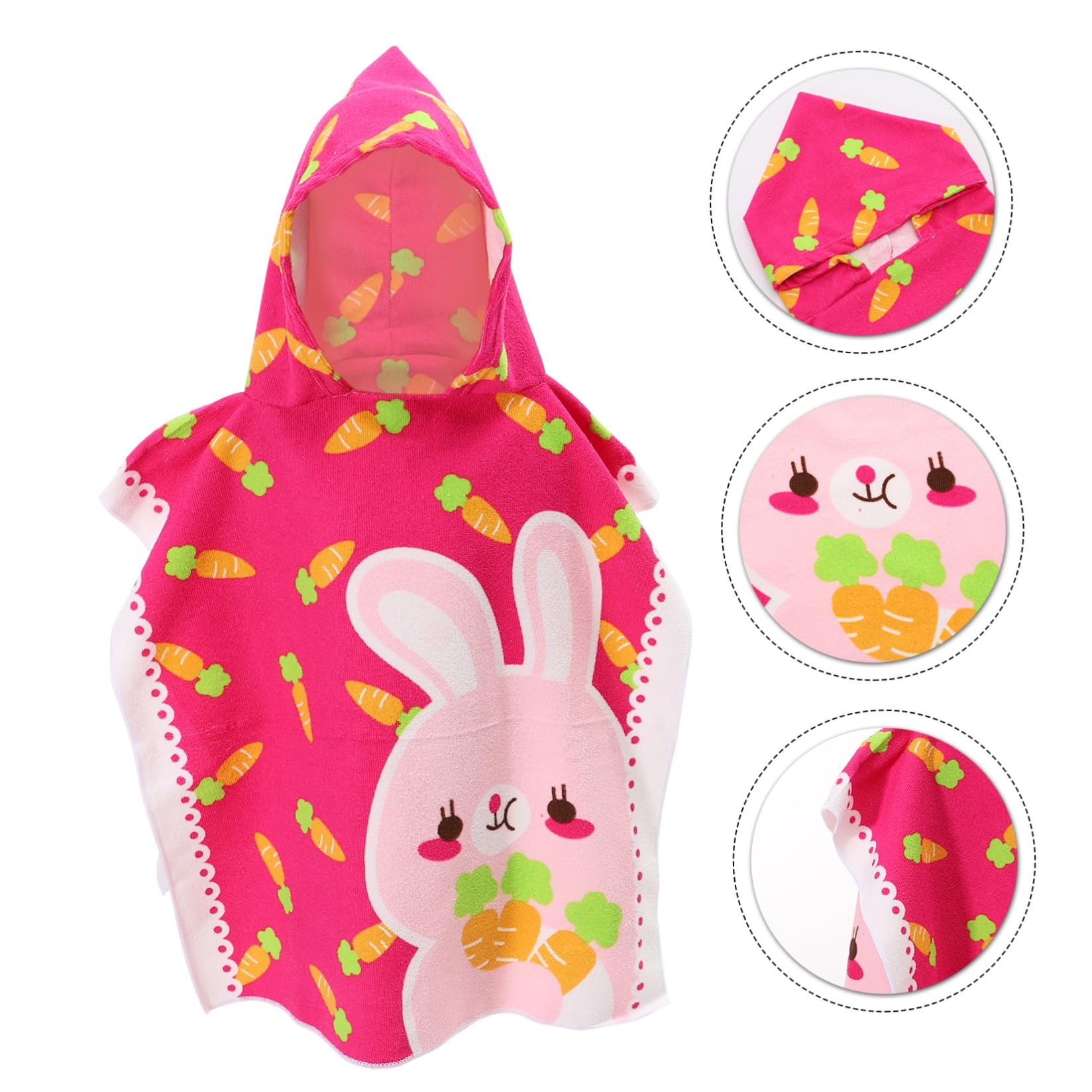 ABOOFAN 2 Stück Kinder Bademantel Umhang Handtuch Kinder Bademantel Kleinkind Handtücher Strandtücher Für Strandtuch Kapuzen Waschlappen