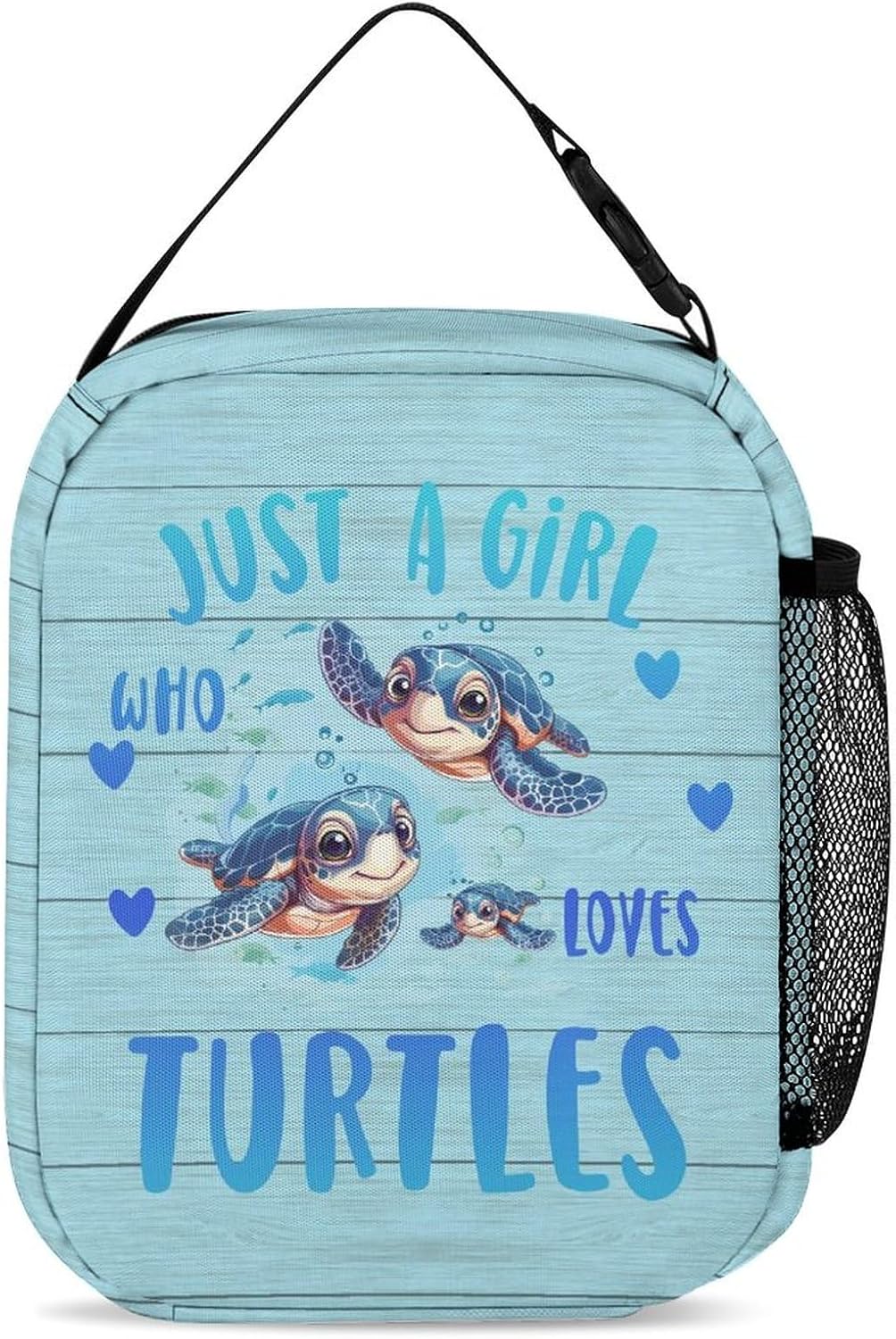 Sea Turtle Backpack with Lunch Box & Pencil Case, 16 Inch Cute Sea Turtle Themed Bookbag, Adjustable Lightweight Large Capacity, Colorful Backpack Set for Kids Girls Boys School - Image 5
