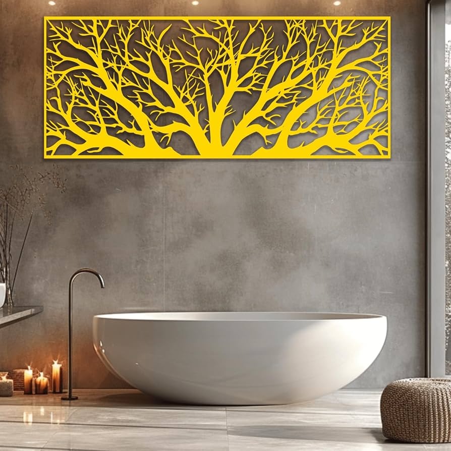 オブジェ　インテリア Amazon.com: XXQ Tree of Life Metal Wall Art – Contemporary