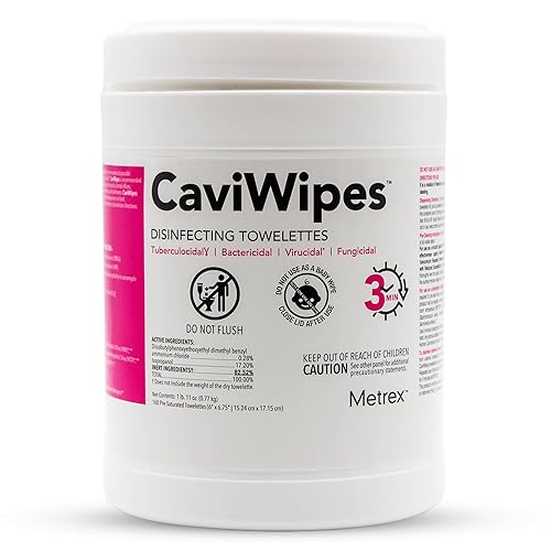 Metrex CaviWipes Disinfecting Towelettes – Durable Non-Woven Disinfecting Wipes for
