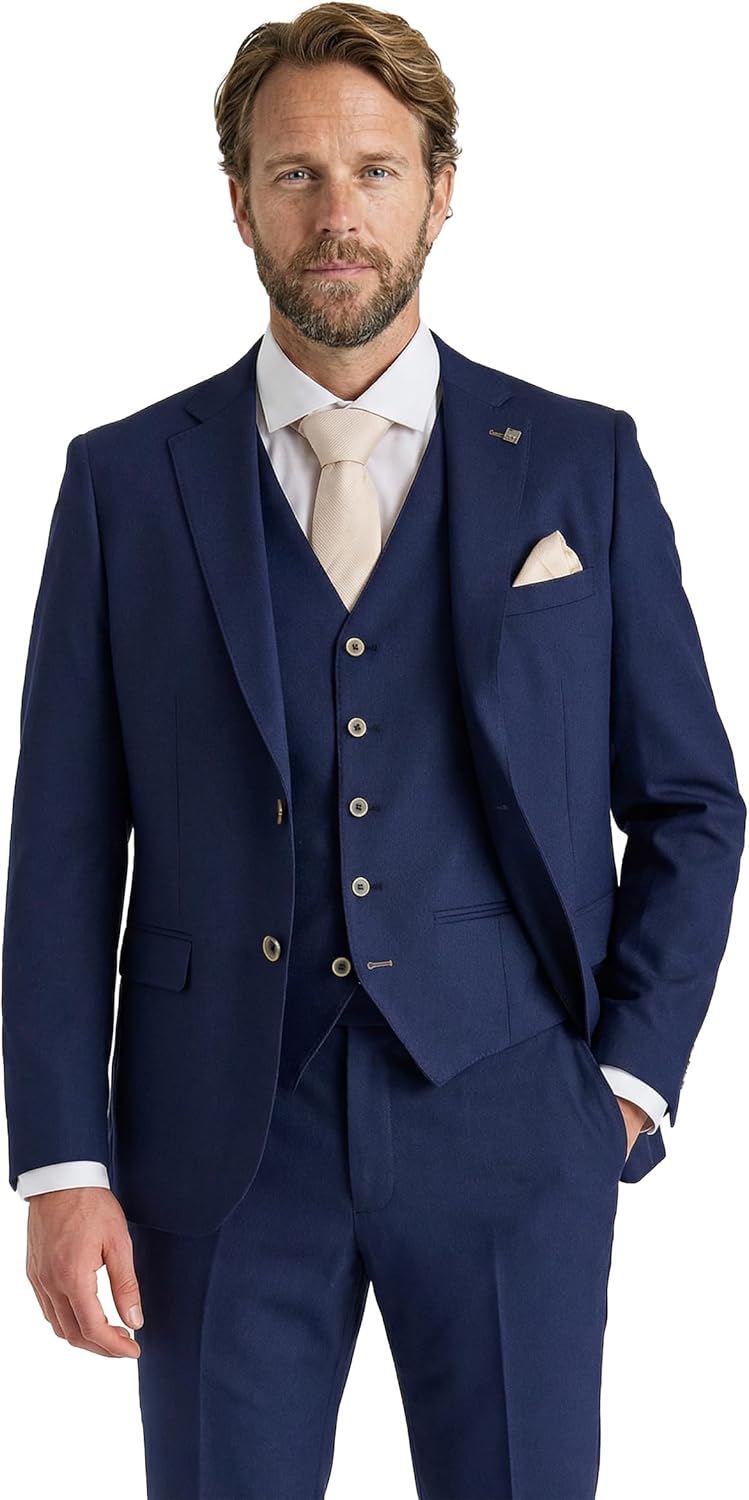 Men’s Tailored Fit Formal Suit - 3-Piece Sold Separately Set for Weddings & Parties