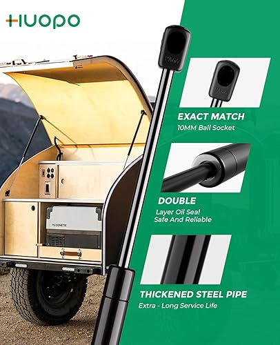 Miniatura 30 de Amortiguadores de gas de 10 pulgadas, 45 libras/200N, soporte de elevación de resorte para caja de herramientas de recogida de camión, tapa de caja