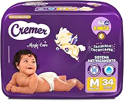Fralda Cremer Econômica M 34 Unidades