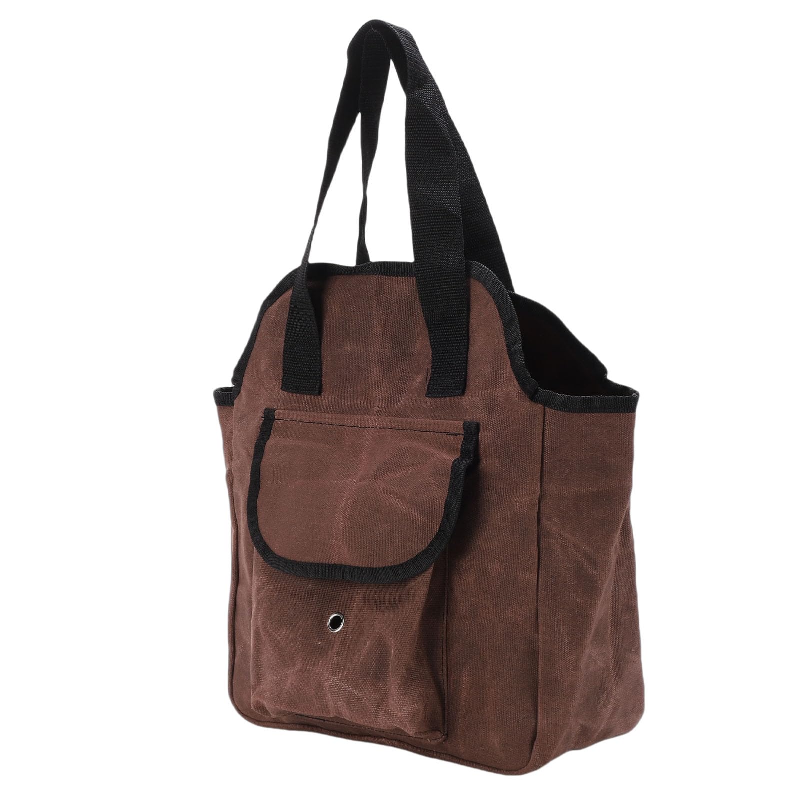 Bolsa para herramientas de jardín Bolsa de lona encerada para herramientas con 6 bolsillos interiores y 3 exteriores multiusos para jardinería doméstica Bolsa de lona
