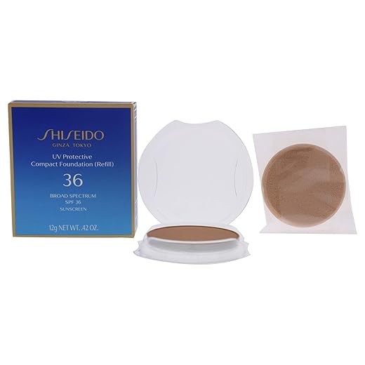 Refil - UV Protective Compact Foundation FPS35 Shiseido - Base Facial Light Ochre - SP30