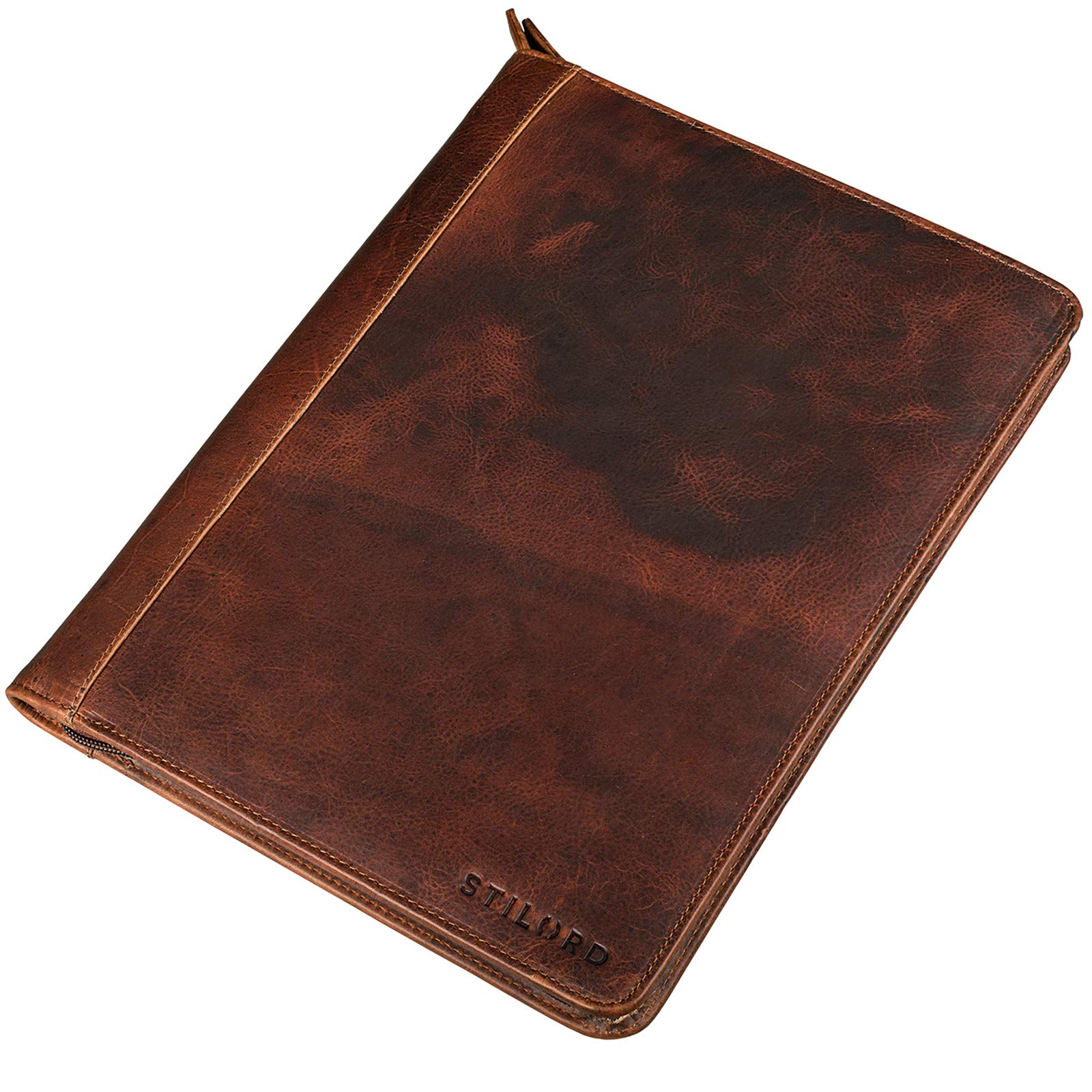 STILORD Julius Vintage Porte-Documents Cuir Marron DIN A4