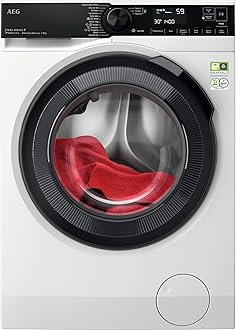 AEG8000 Series Washing Machine LFR84946UC, PowerCare UniversalDose Freestanding Washing Machine, Superior washing in less than 1 hour, WiFi Connected, 9kg Load, 1400rpm Spin, Energy Class A, WhiteEnergy Label