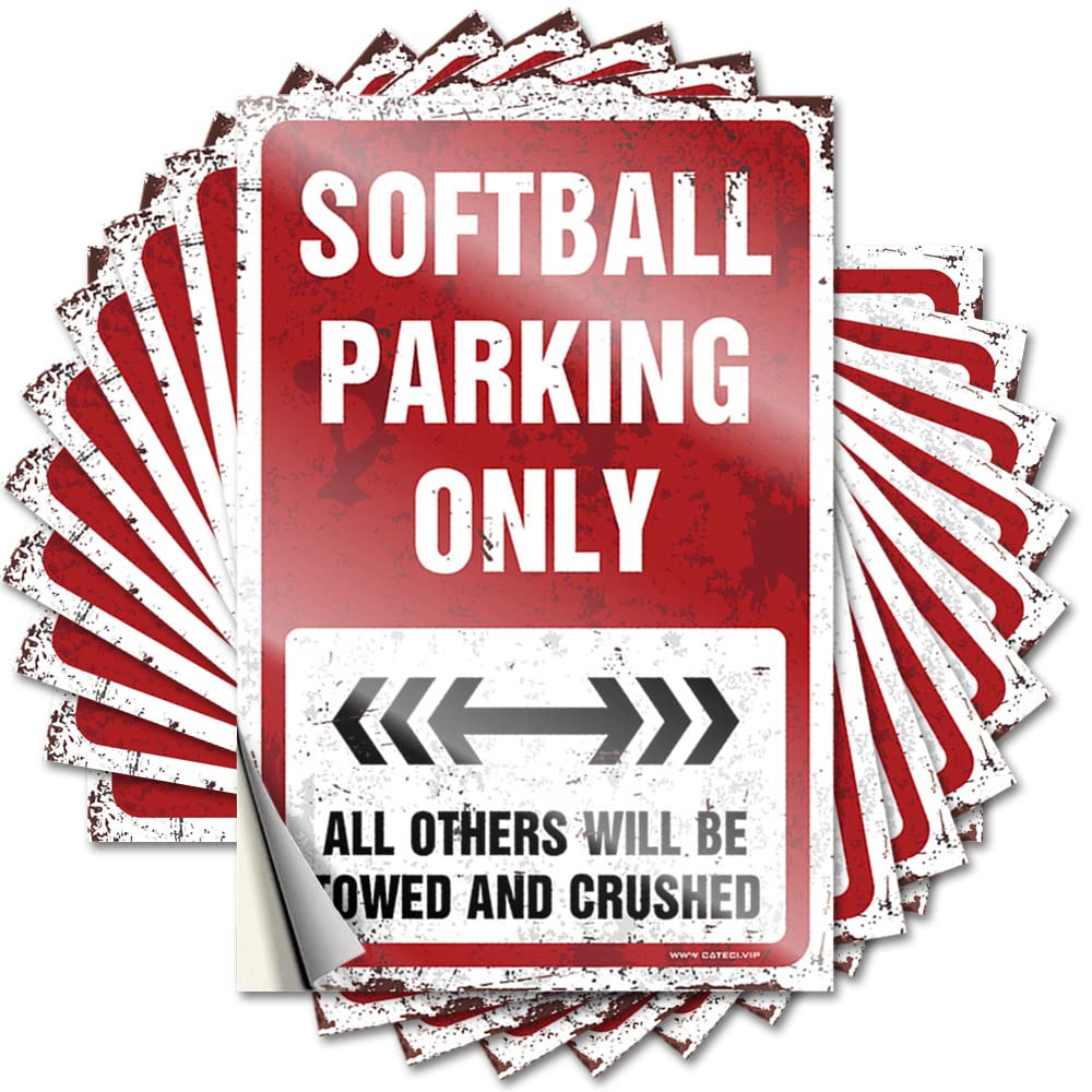 Quote Hat Positive Softball Parking Only for Billiards - Work Easy Peel Removable(6X9CM)