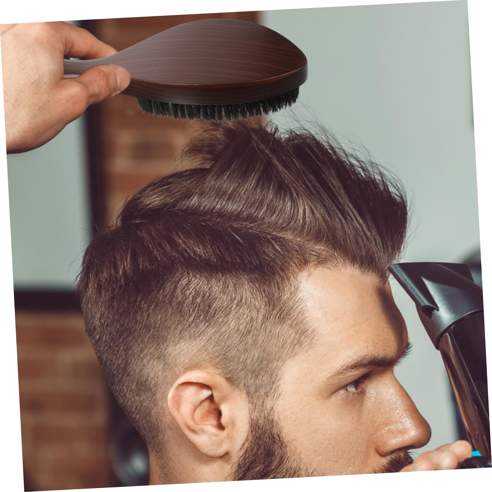 MAGICLULU Cepillo De Pelo Ergonómico De 2 Piezas Con Cerdas Naturales Que Desenreda Y Peina Tu Cabello.
