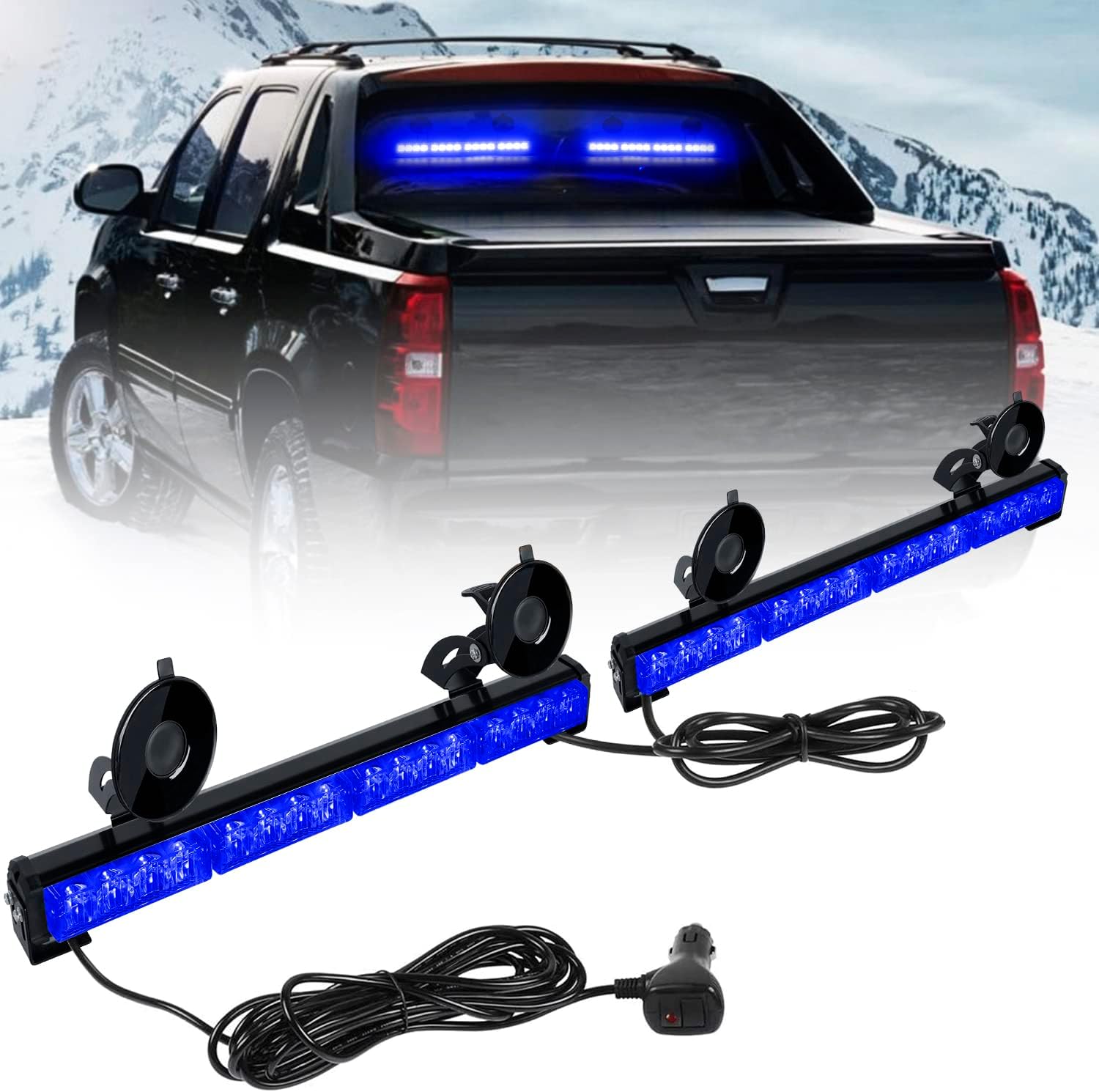 ASPL 2x16.8 inch 32LED Emergency Flashing Warning Strobe