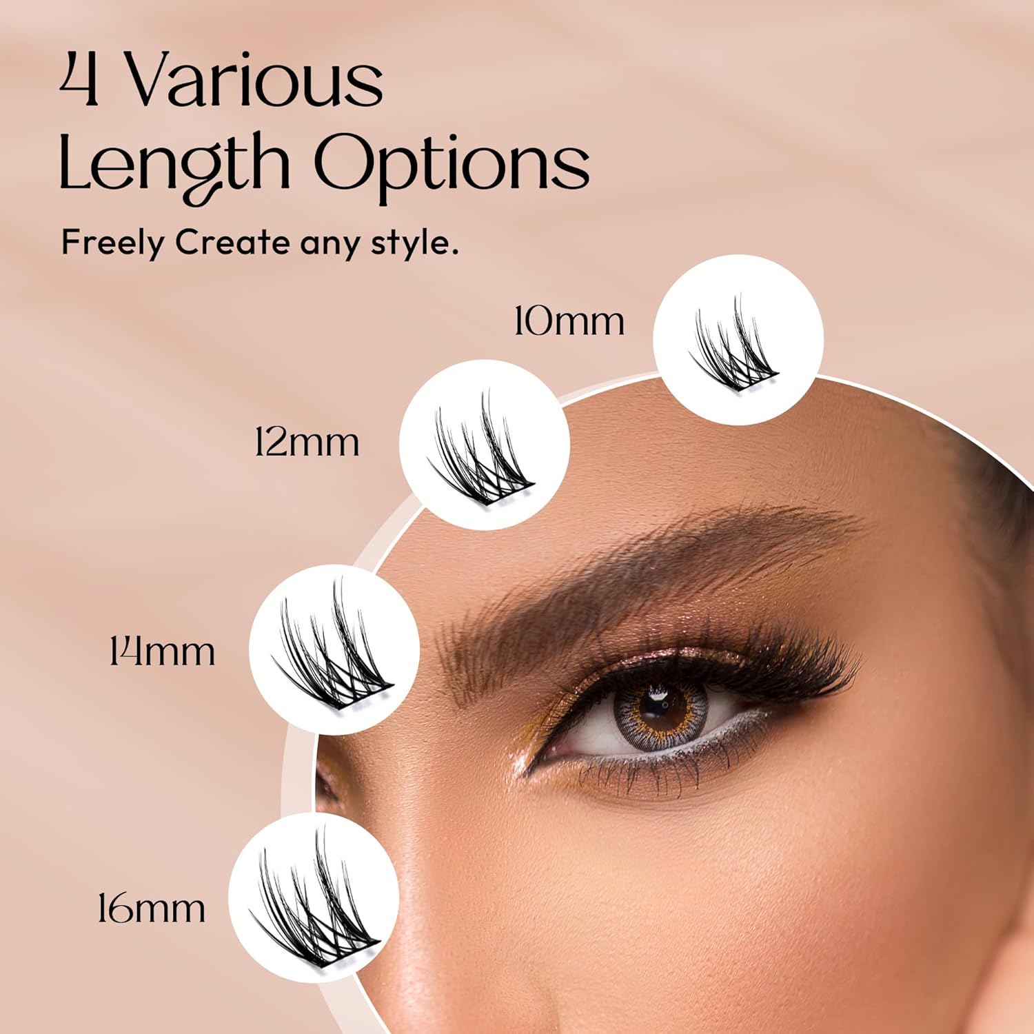 Beauty Lashes by Gentile Store DIY Eyelash Extension Kit, Pre Cut Segments, Tweezers, Remover, Bond, Sealant, Scissord (DIY-KIT)