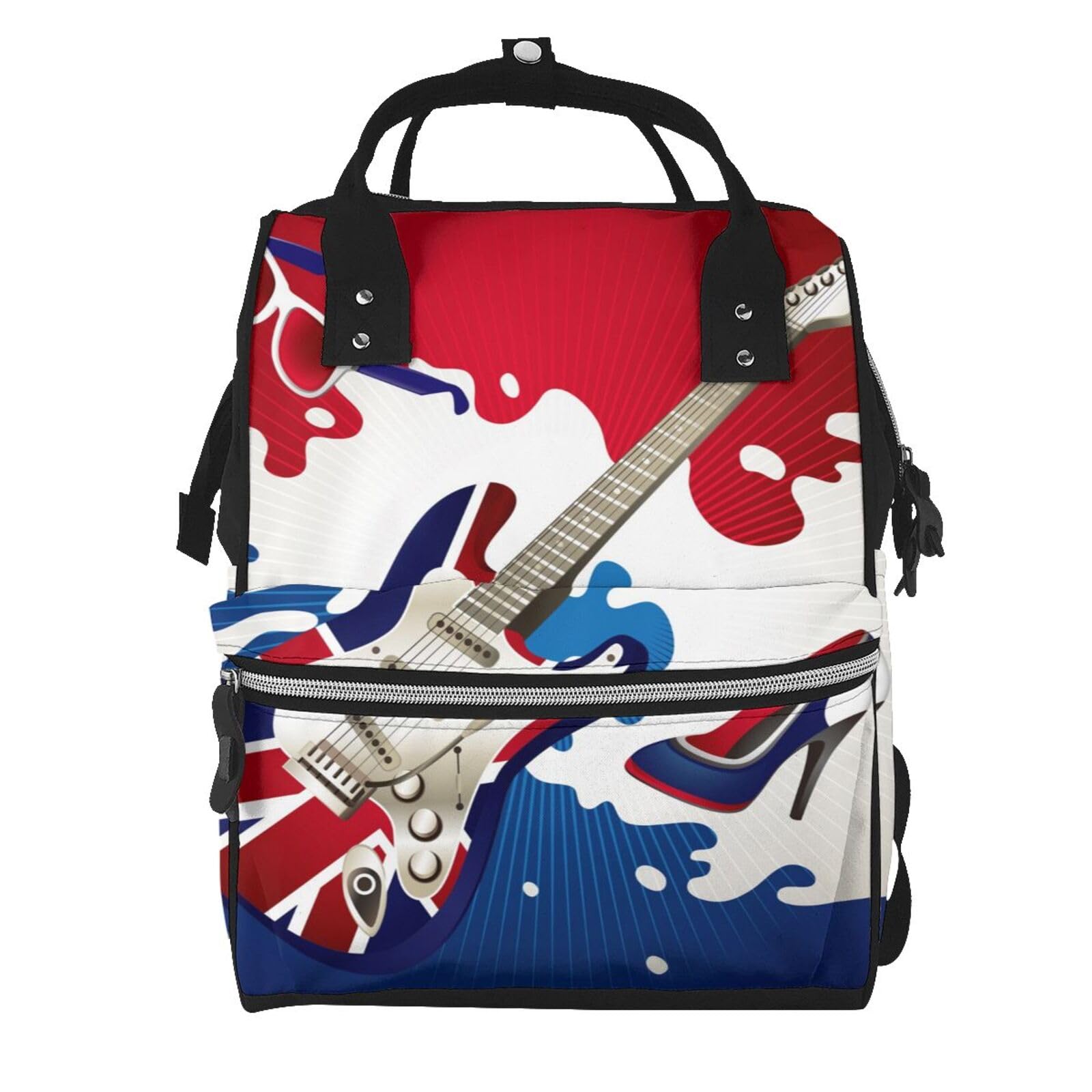 Sac à langer guitare style décontracté et multicolore en taille unique pour parents - 7
