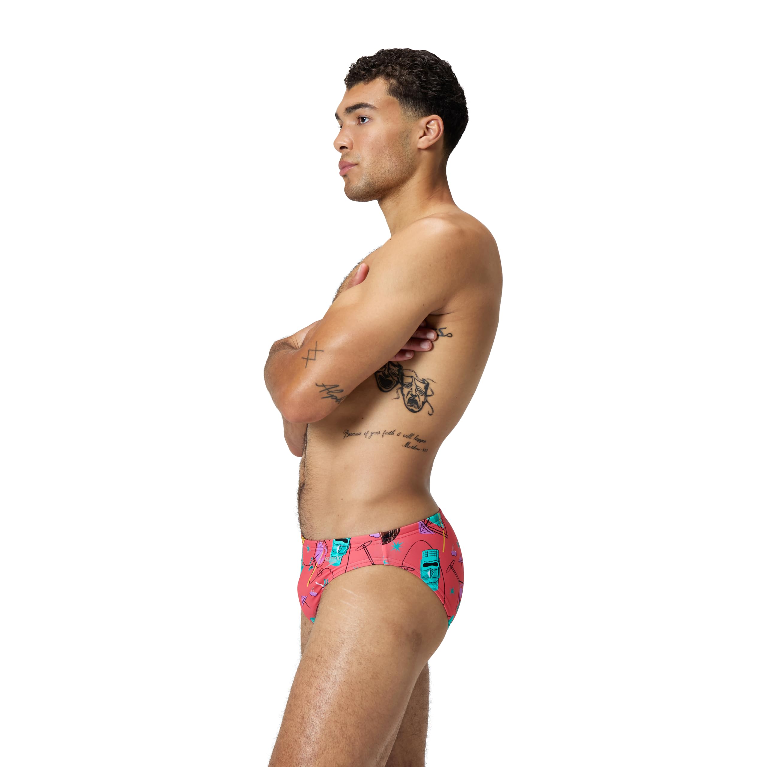 Speedo Print Brief 2" Slip da Nuoto Uomo