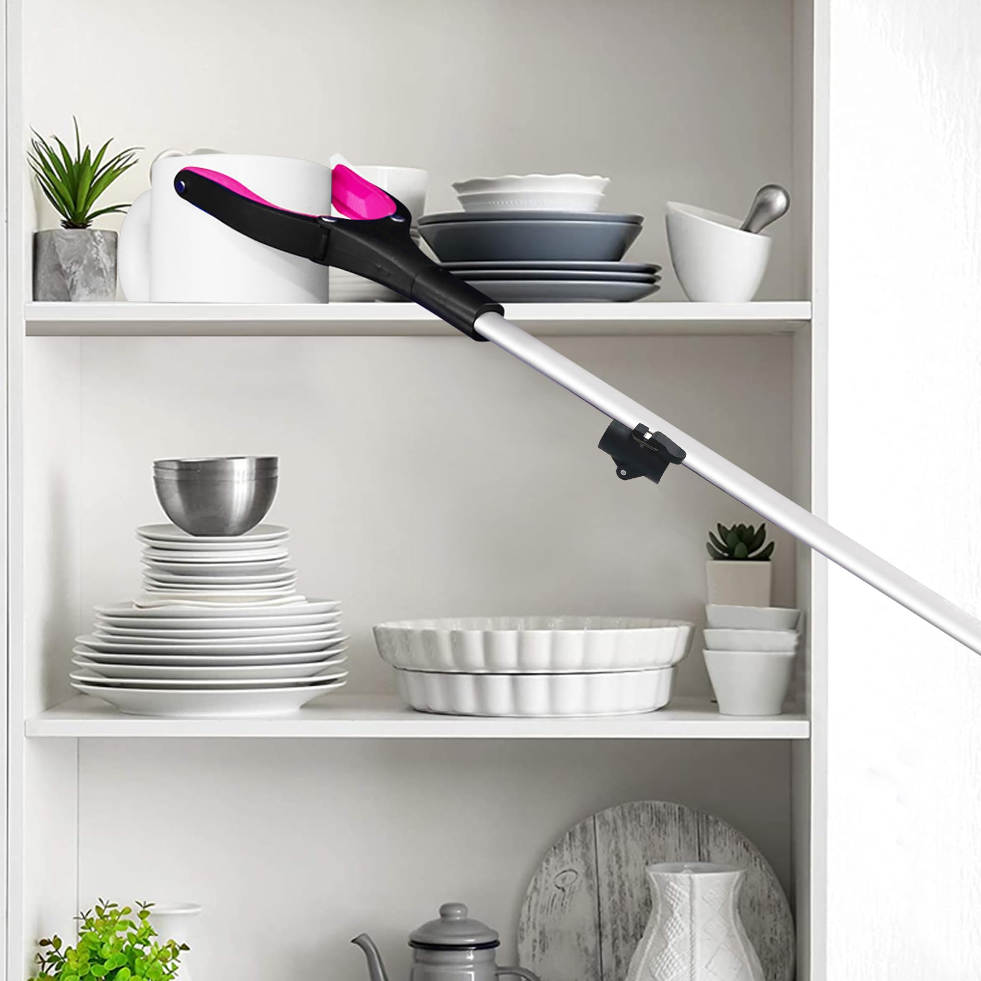 GrabRunner Reacher Grabber - Pink, Magnetic! -4