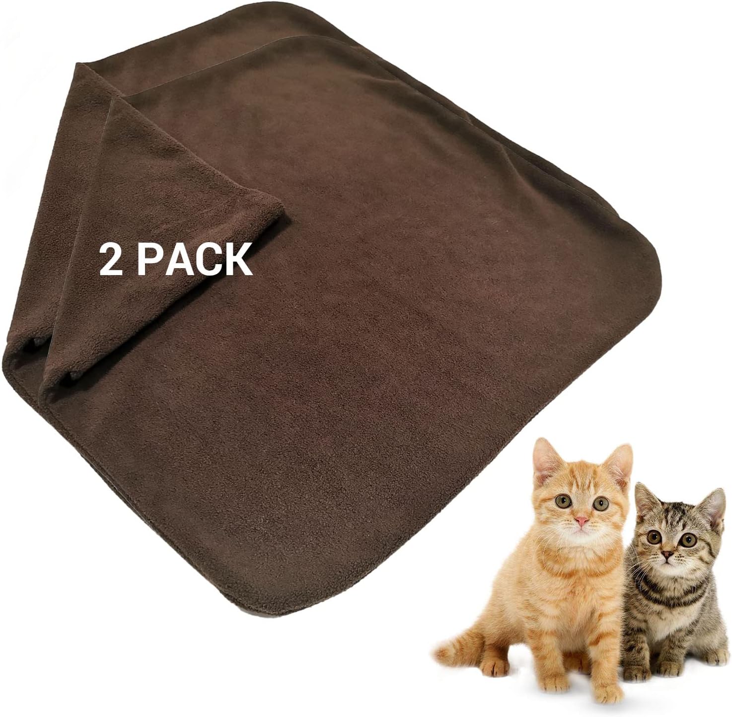 ZXU Pet Heated Pad Cover Heated Dog Pad Cover Replacement,Cat Heating Pad Cover (18" x 18") (Small)(Pad not Included)(2 Pack)