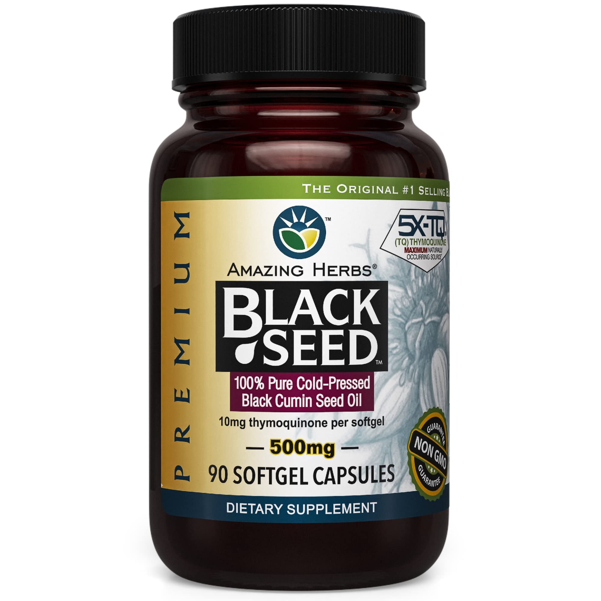Cold-Pressed Black Seed Oil 500mg - 90 Softgels2