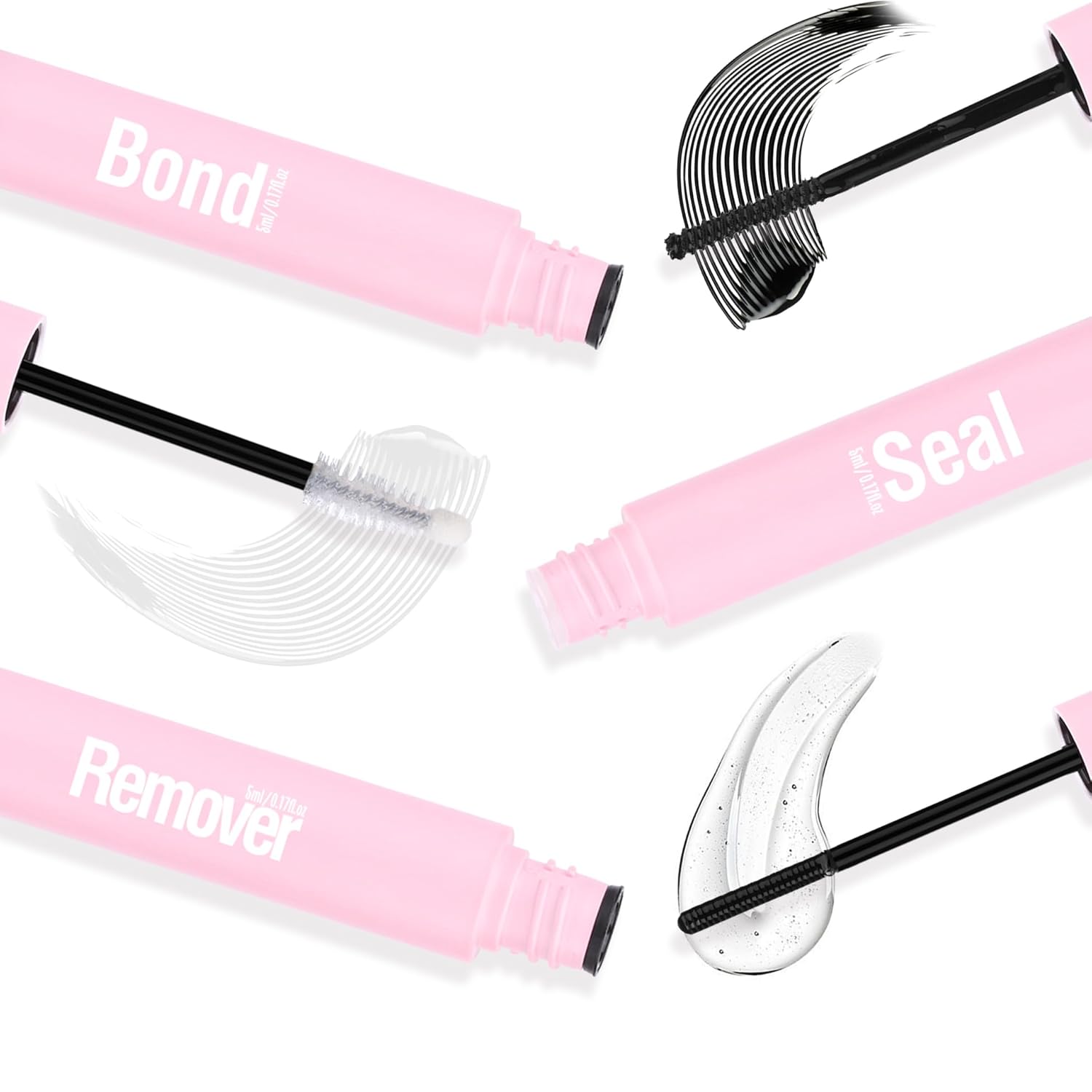 Lash Bond and Seal and Remover 3 in 1 Strong Hold Waterproof Long Lasting Cluster