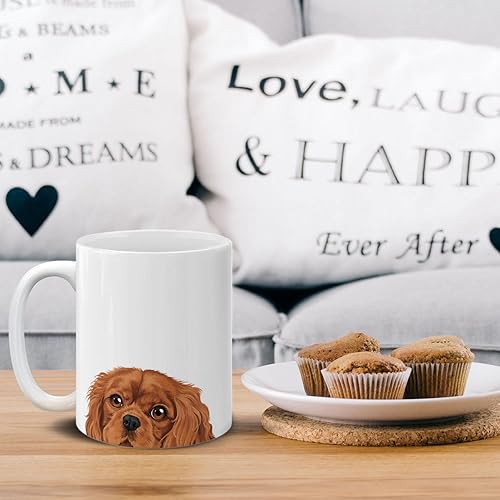 Miniatura 6 de Taza de té de cerámica blanca Chihuahua, 11 oz