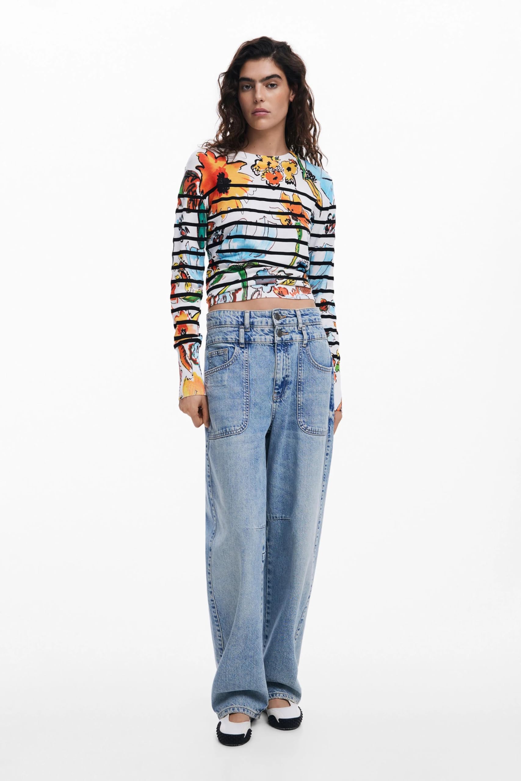 Desigual 25swjf21 Sweatshirt Donna (Pacco da 1)