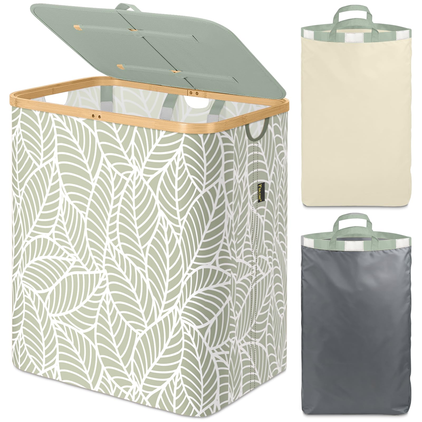 BALEINE 140L Laundry Hamper with Lid, Large Laundry Basket Bin