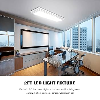 FAITHSAIL Dimmable 2FT LED Wraparound Light, 3 Color