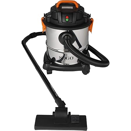 Sogo ASP-SS-16135 Aspirador Húmedo Y Seco, Metálico