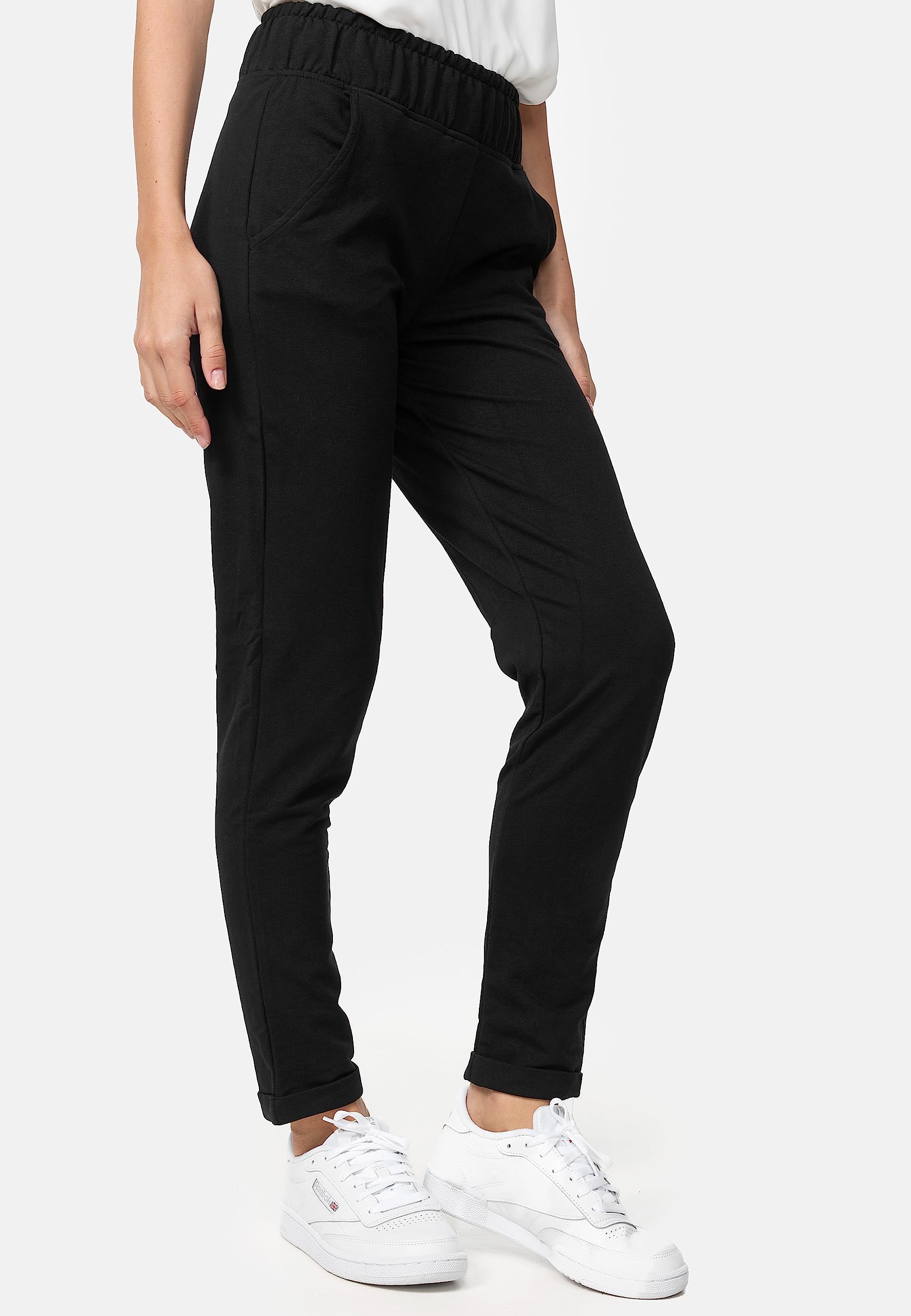 Nur Die Sweat-Hose Relax & Go sportliche bequeme Freizeithose Stretch elastischer Bund verkürzte Länge Damen