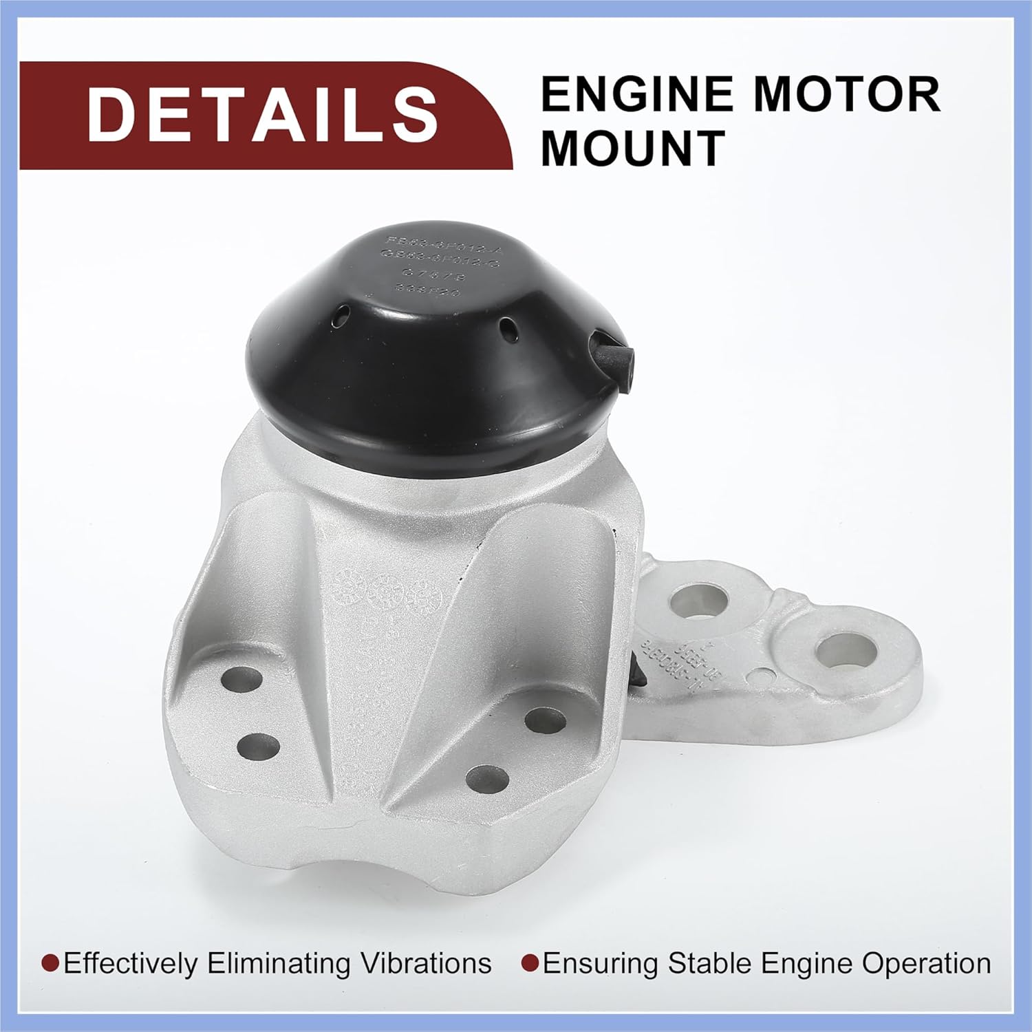 Engine Motor Mount for Ford Explorer 3.5L 11-19 Vibration Isolation No.GB5Z6038A | Engine Mounting 1 Pc for Ford Police Interceptor Utility 3.7L 13-19 Stable