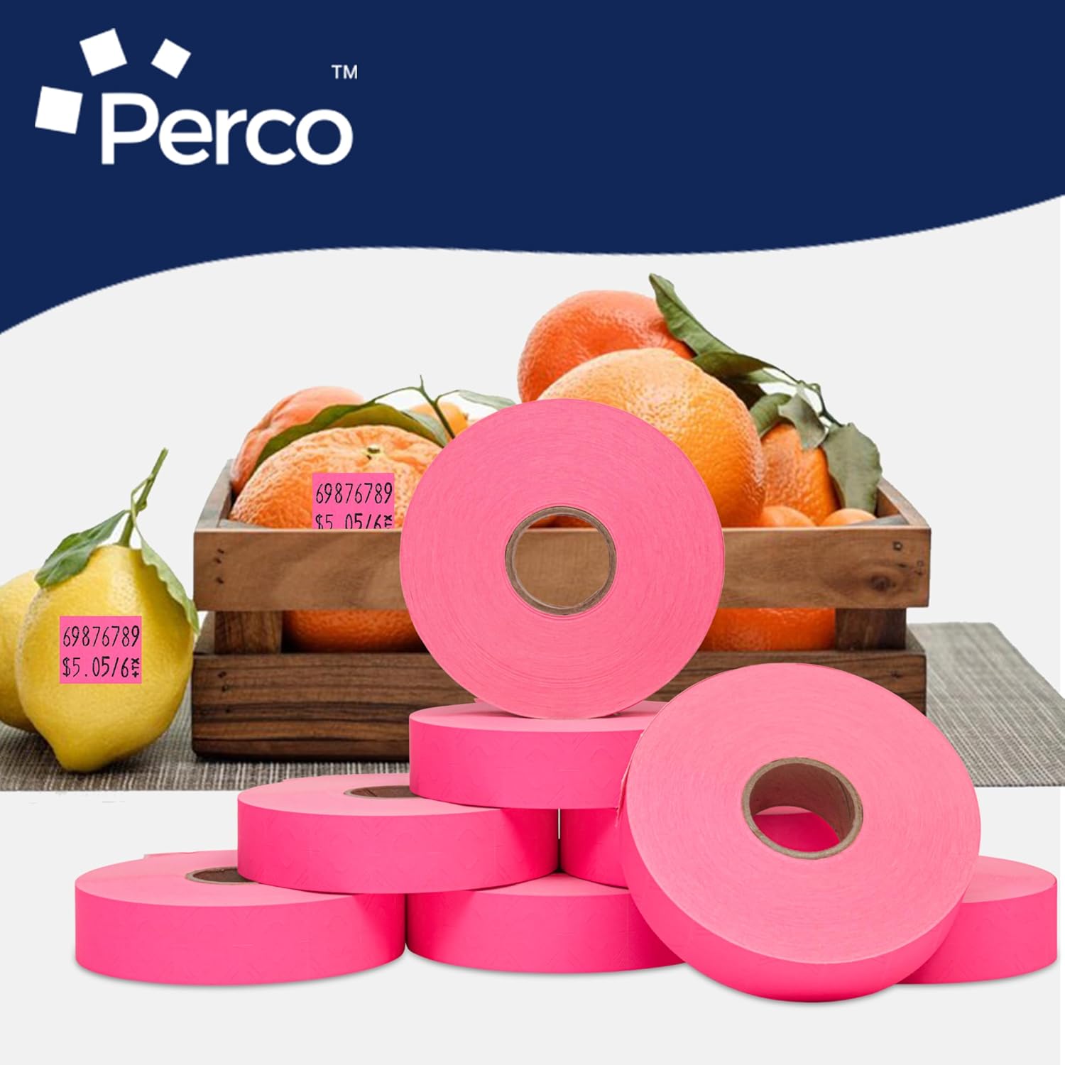 Pricing Labels for Monarch 1136 Fluorescent Pink - 42,000 Labels w/ 24 Rolls Value Pack, 3 Sleeves - Made in USA