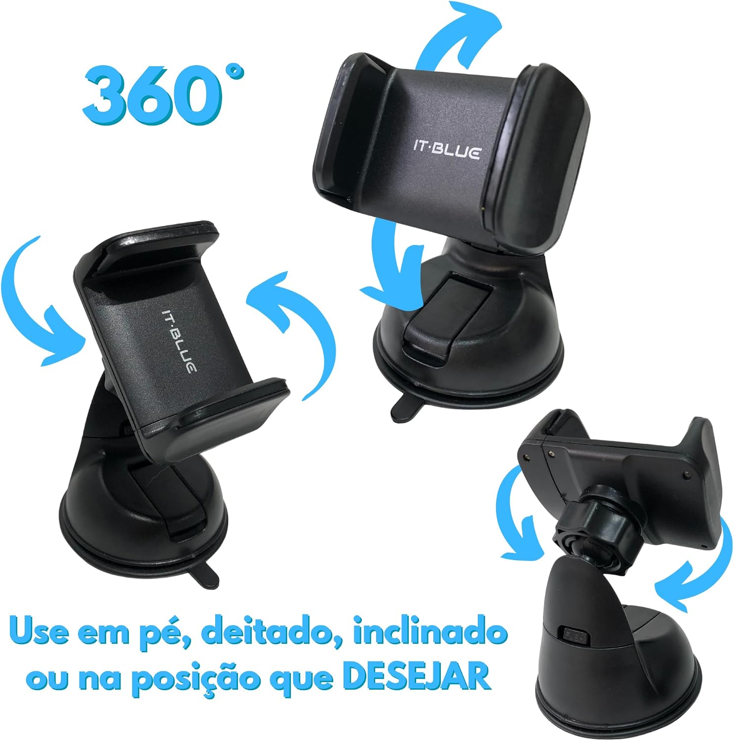 Suporte Celular para Carro 360° Antivibração Antiqueda Fixação Firme Vidro Painel Ar Condicionado Veicular Automotivo Universal Compativel com todos os Celulares Apple iPhone Samsung Galaxy - Premium Suporte Celular para Carro 360° Antivibração Antiqueda Fixação Firme Vidro Painel Ar Condicionado Veicular Automotivo Universal Compativel com todos os Celulares Apple iPhone Samsung Galaxy - Premium
