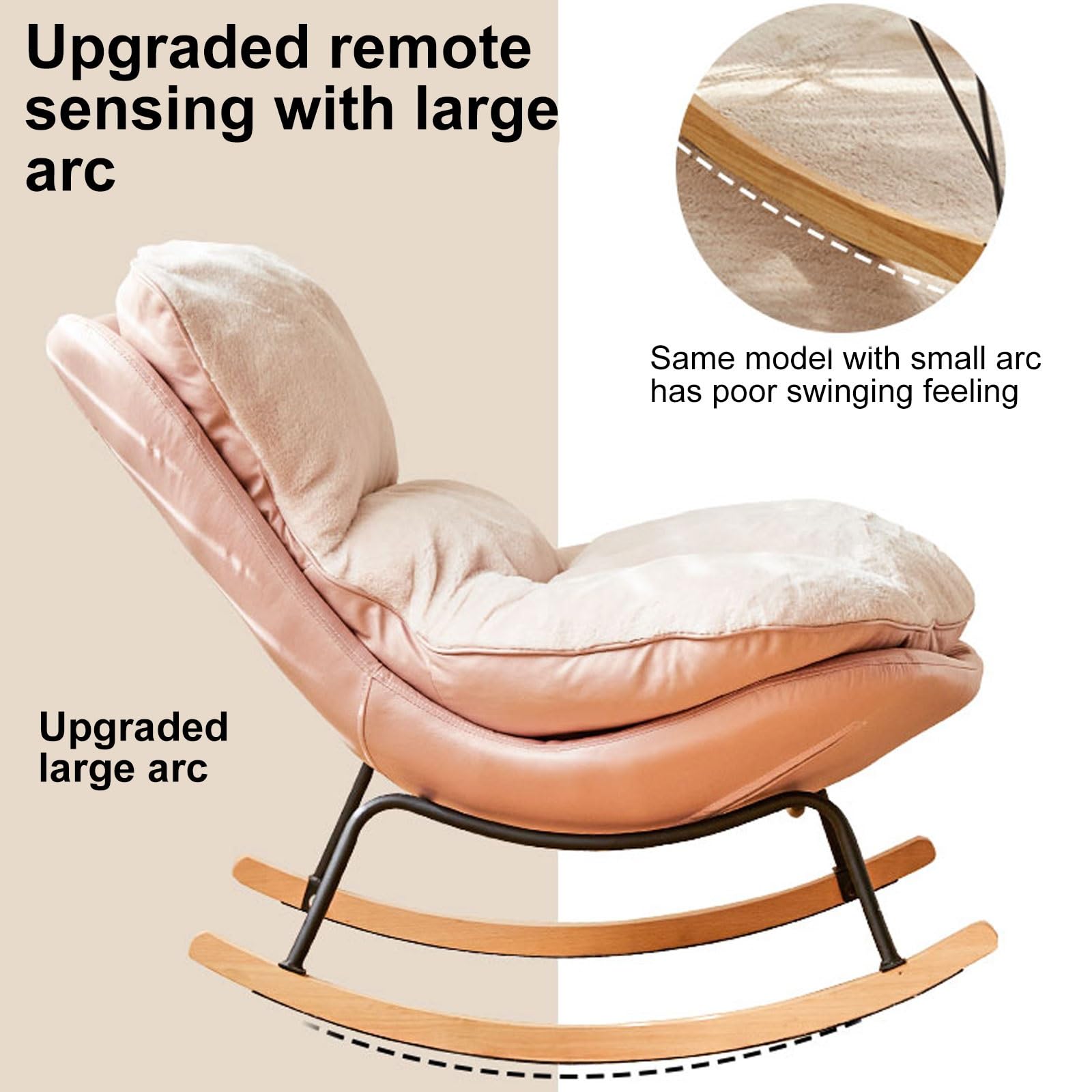 Amazon.com: RTTZBOZ Indoor Rocking Chair with Foot Rest, Cozy