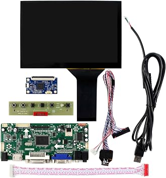 VSDISPLAY 7 7inch 1280x800 IPS LCD Screen N070ICG LD1 with VGA DVI LCD Controller Board and 7 inch Capacitive Touch Panel