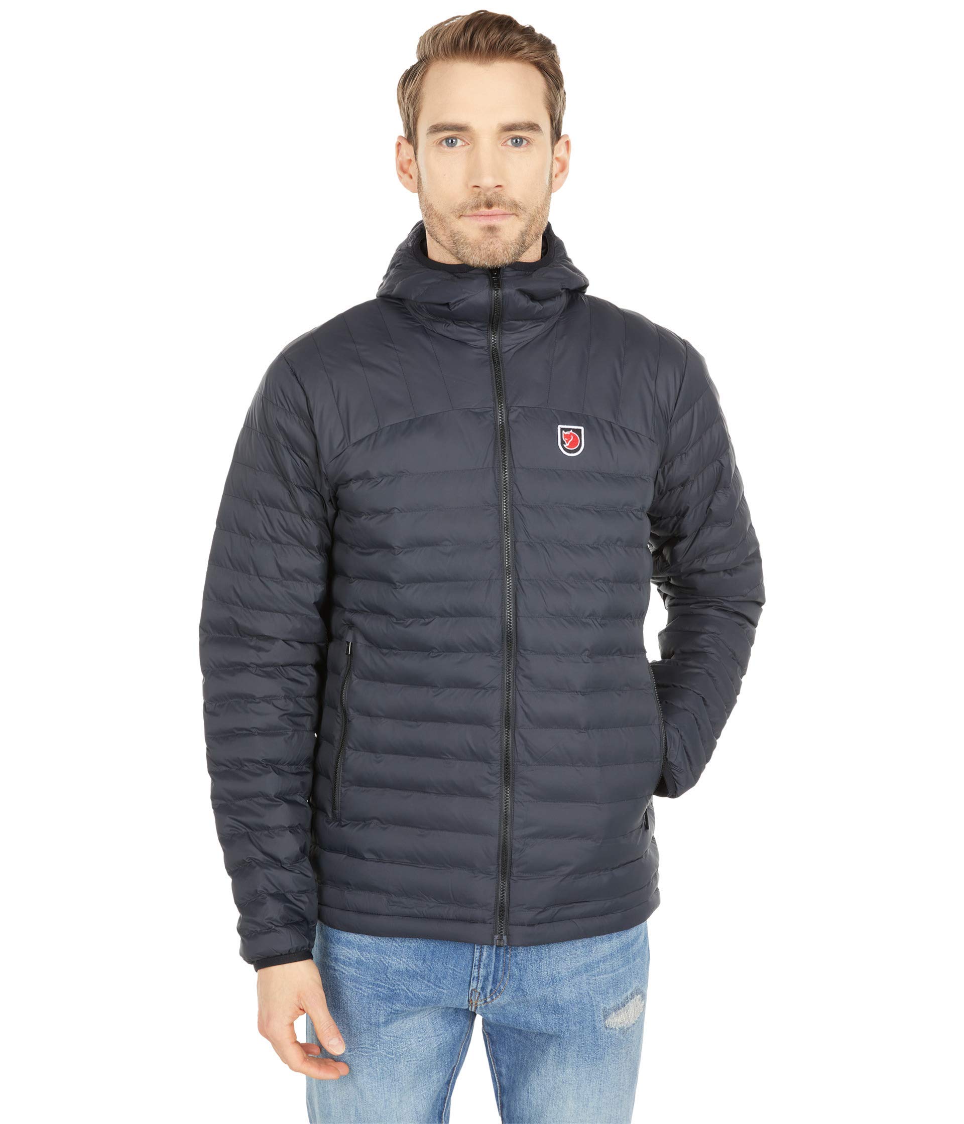 FJÄLLRÄVEN F86119-550 Expedition Lätt Hooded-Jacket Men, Black, XS