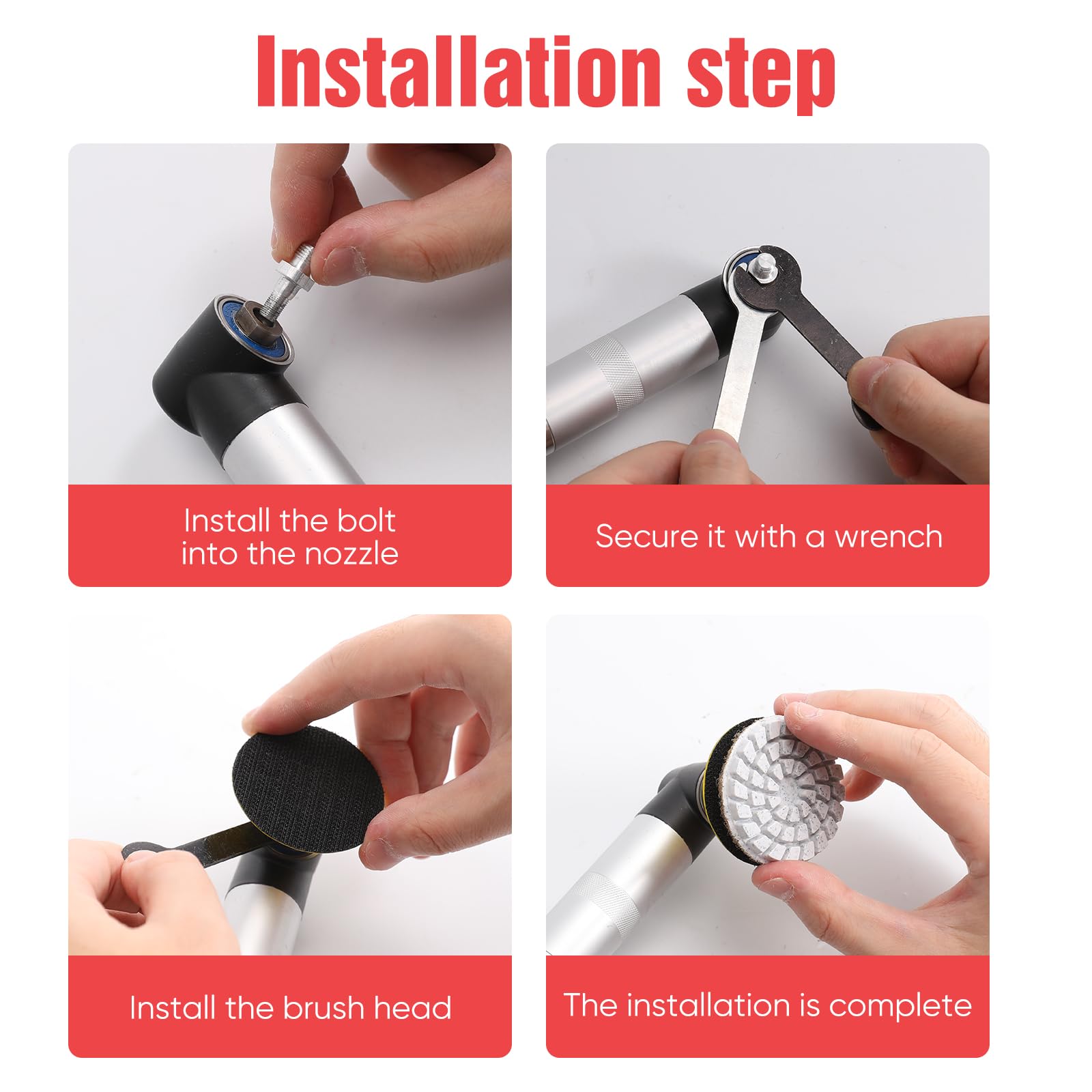 Outil De Restauration Des Joints De Carrelage,18 Pièces Joints de Carrelage – Meuleuse Droite 350W 6 Vitesses, avec Accessoires pour Polissage, Ponçage, Découpe (A)