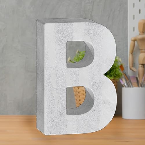 Miniatura 7 de Escultura hecha a mano de mármol natural con letra B, acento decorativo de mármol sólido Taj Mahal para oficina, estantería y decoración del hogar,