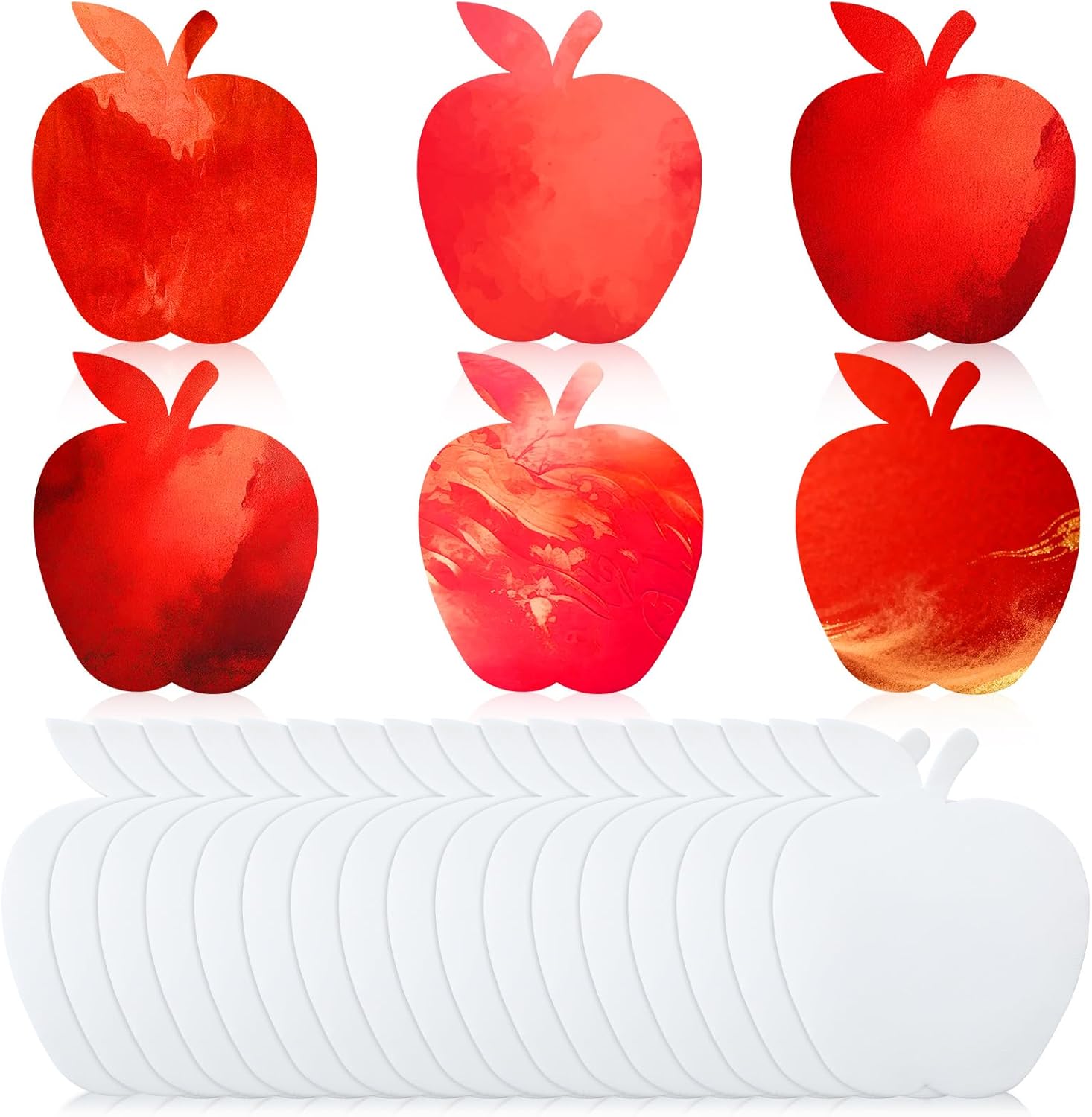 80 Pcs St. Patrick's Day Shamrock Color Diffusing Paper DIY Shamrock Shape Color Diffusing Paper for St. Patrick's Day Irish Home Art Project Writing DIY Greeting Card Party Favor