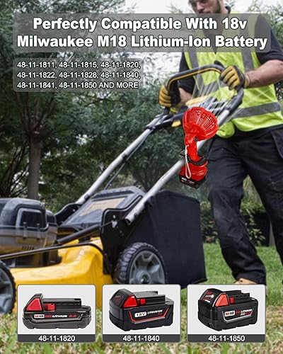 Miniatura 2 de Taingwei Ventilador portátil con clip para batería Milwaukee M18, ventilador de cochecito alimentado por batería de 18 V con 3 ajustes de velocidad