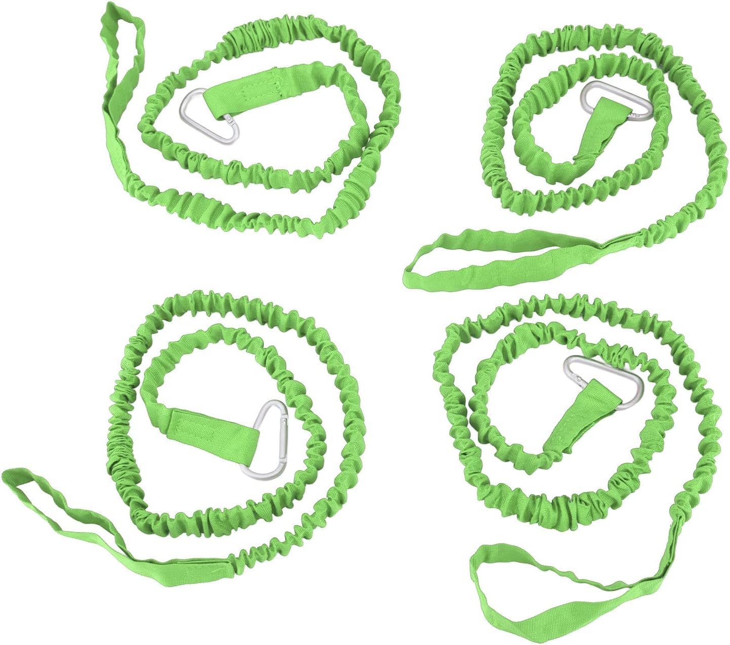 4X Kayak Paddle Rope, Super Elastic and Anti Loss, with Carabiner, Suitable for Rafting and Surfing.