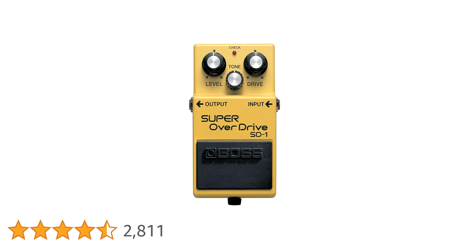 【新品未使用】 BOSS SD-1 Super Over Drive Boss SD-1 Super Overdrive Guitar Effect Pedal - Made In