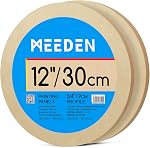 MEEDEN Round Wood Canvas Panels: 3/4" Deep 12" Dia Round Wooden Canvas Panel - Pack of 2 Cradled Wood Art Boards for Pouring Art, Crafts, Painting