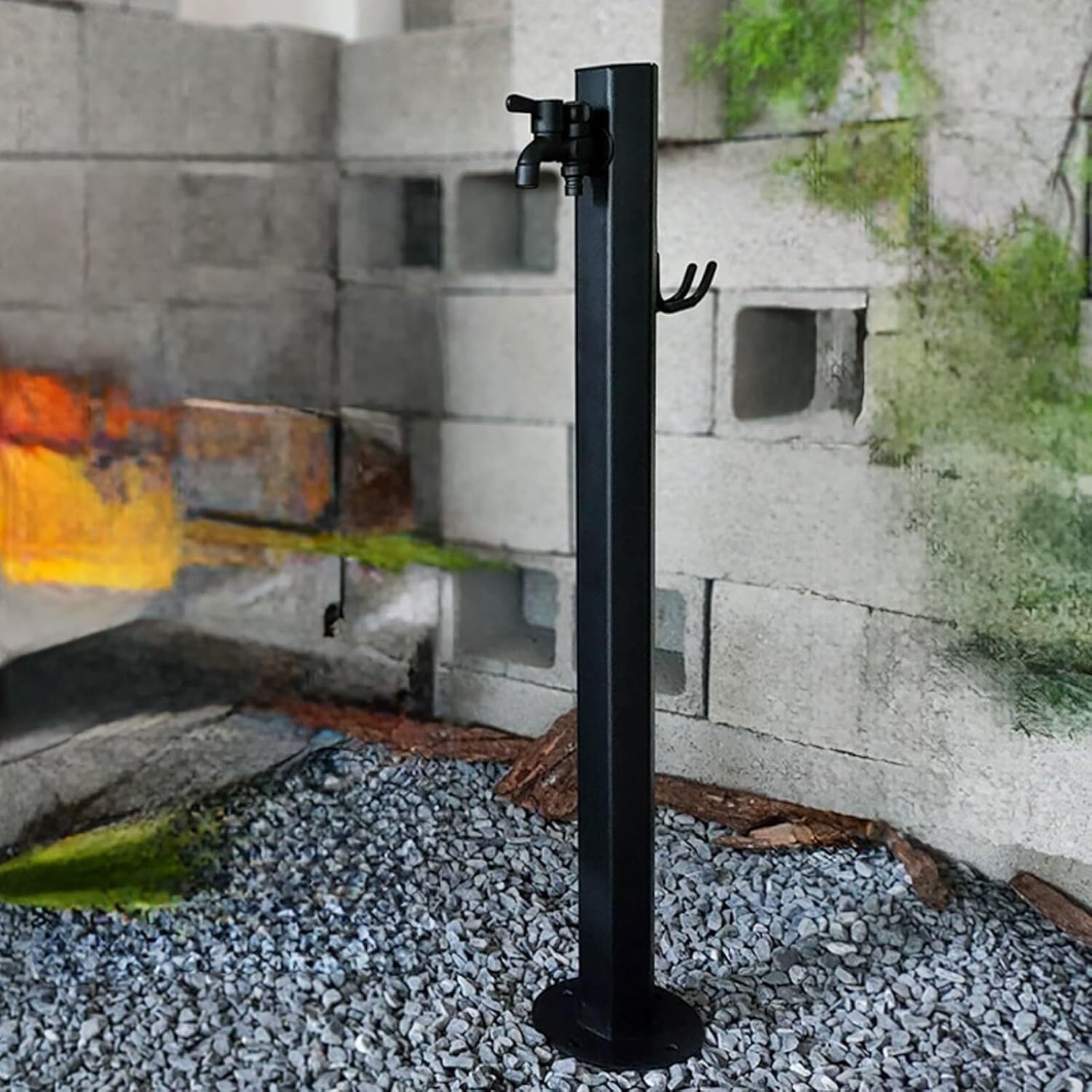 HGOuhK Water Tap Fountain Hydrant Outdoor Stainless Steel Water Column - Freestanding Garden Faucet Post for Irrigation & Watering