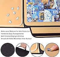 Vista 4 de Tablero de rompecabezas de 1500 piezas, tablero de rompecabezas portátil, tablero de mesa de rompecabezas, organizador de rompecabezas con bandejas