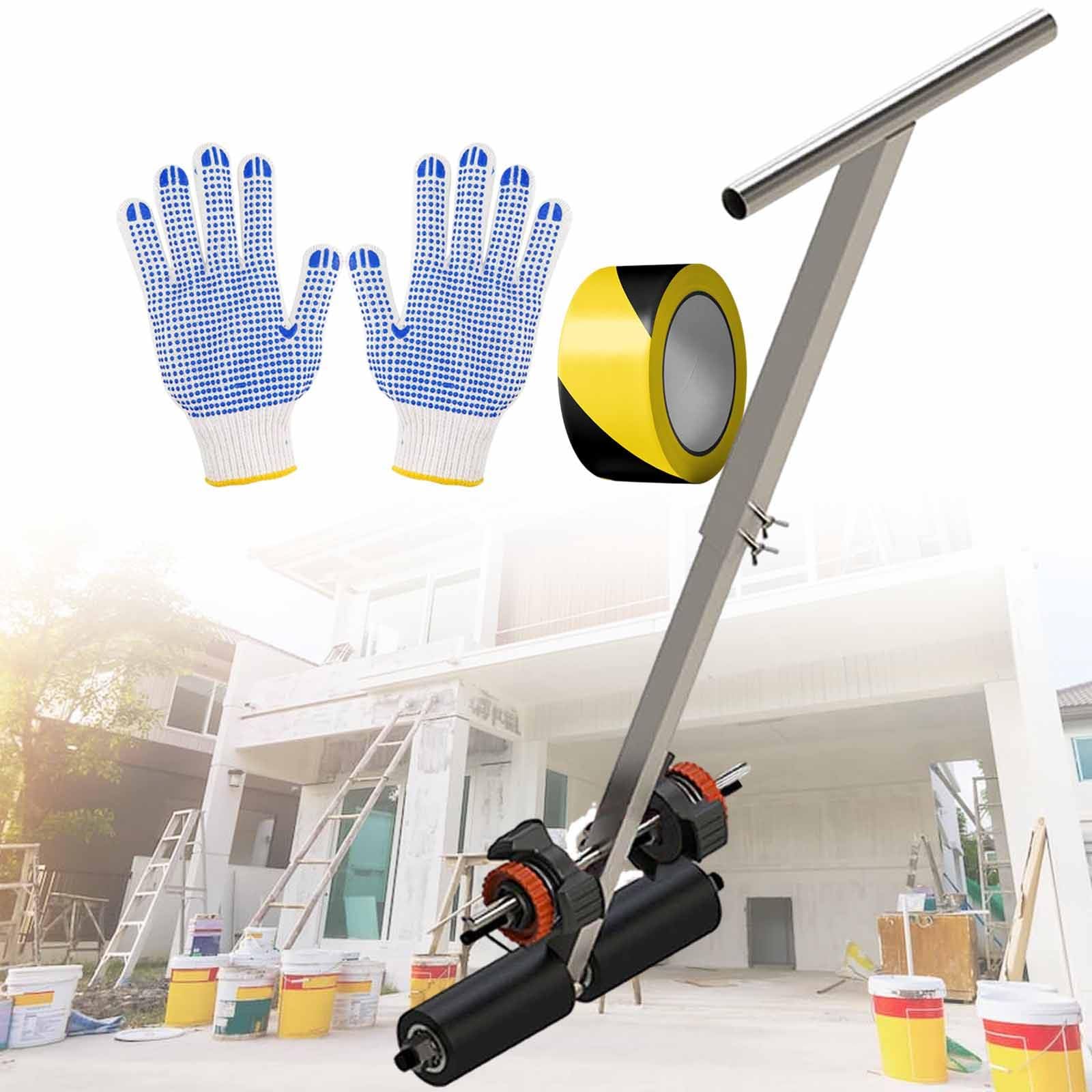 vnmudzeo Hand-Push Line Striping Machine 1.2 to 5.9