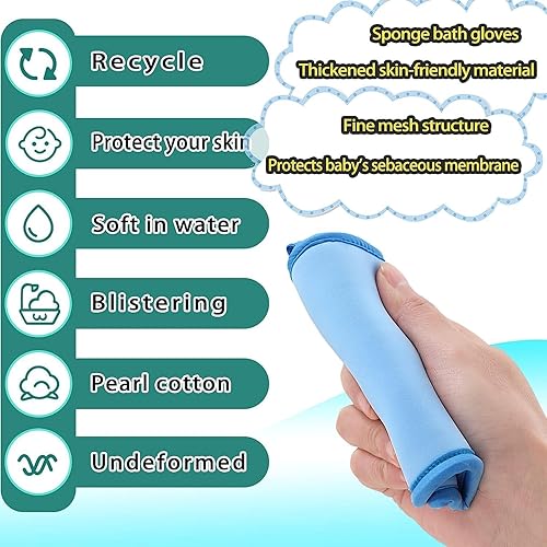 Miniatura 5 de Esponja Saca Mugre Del Cuerpo, Esponja Sacamugre para El Cuerpo, Esponjas Saca Mugre, Guantes Portátiles de Baño y Ducha Guantes Eliminadores de