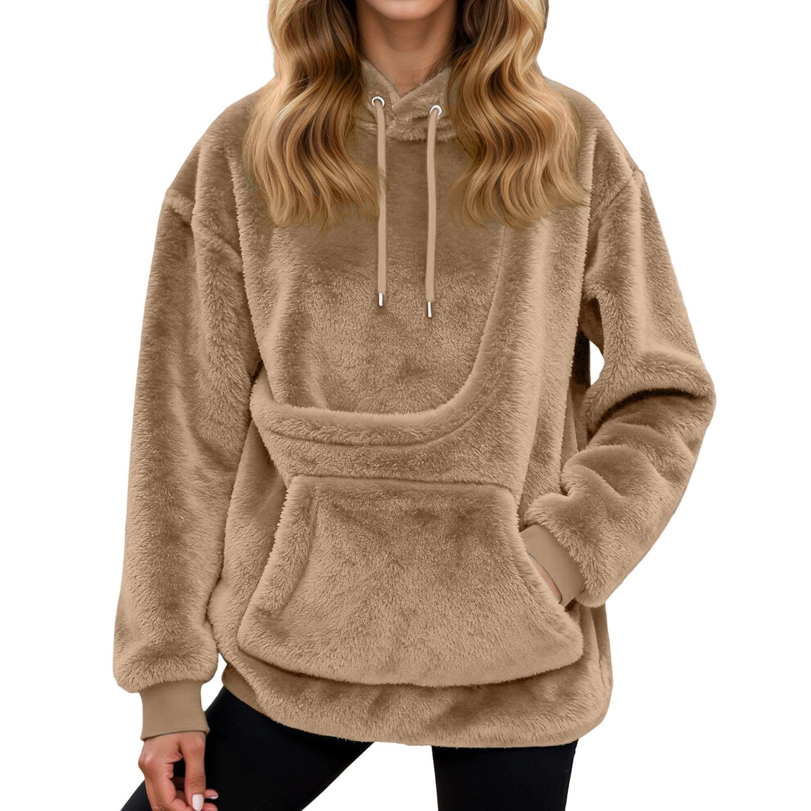 Oversized Hoodie with Dog Pouch – Soft Pet Carrier Sweatshirt for Puppy — image 1