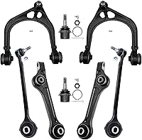 Vista 742 de Detroit Axle - Kit de suspensión frontal de 8 piezas para Dodge Journey 2009-2015, 2 brazos de control inferiores, 2 rótulas, 2 varillas